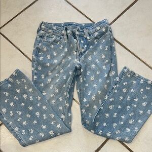 Old Navy Floral Blue girls Jeans
